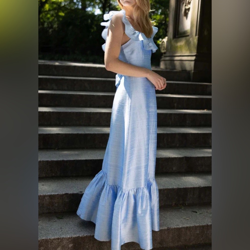 Louise New York Camille Gown in Powder Blue